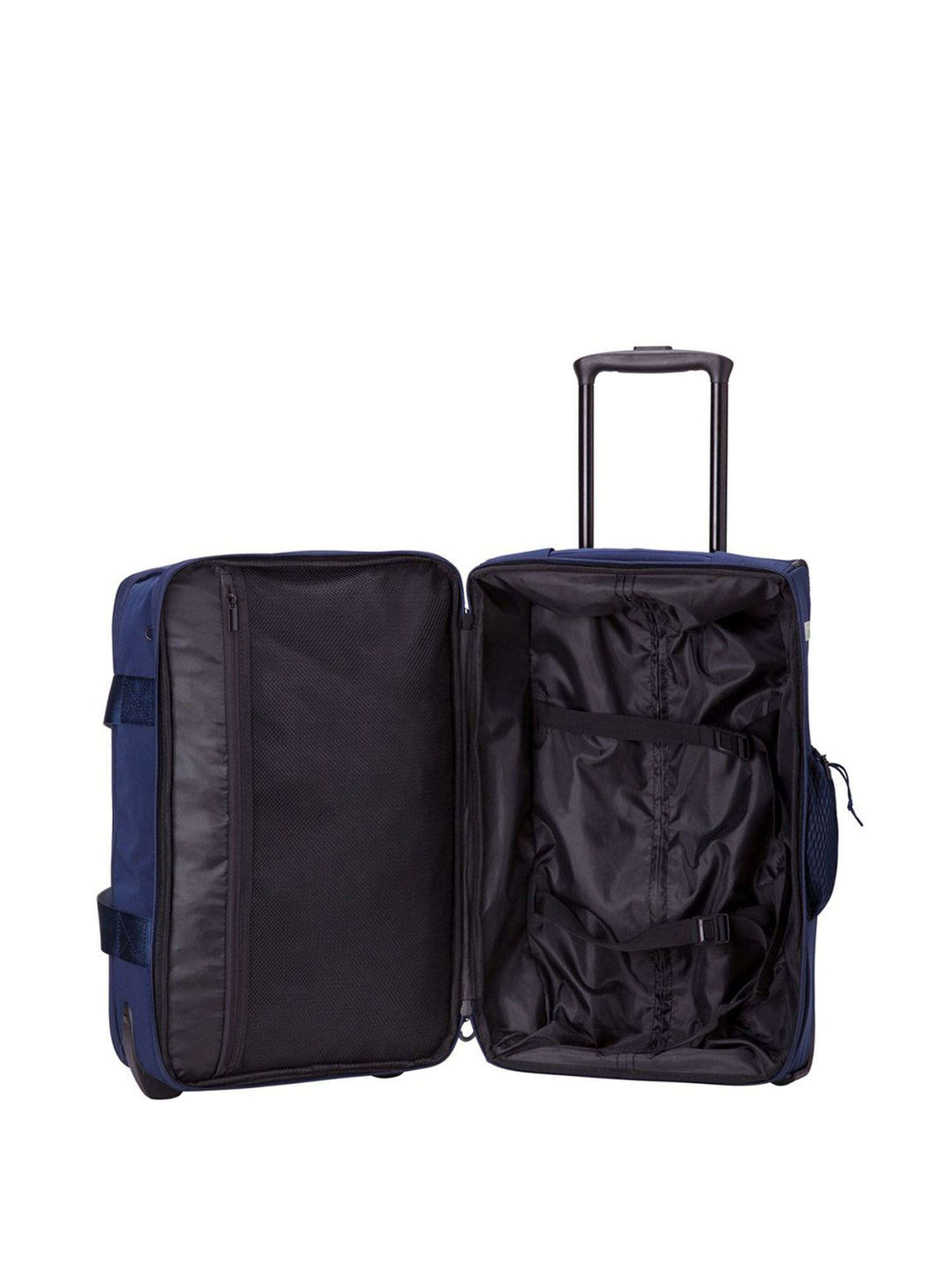 Carpisa Advance Go Blue Solid Soft Medium Trolley Bag - 53 Cms