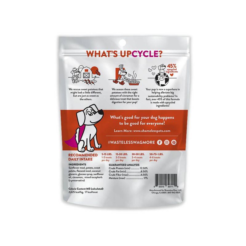 Shameless Pets I Yam What I Yam Flavor Soft Baked Chewy Dog Treats - 6oz