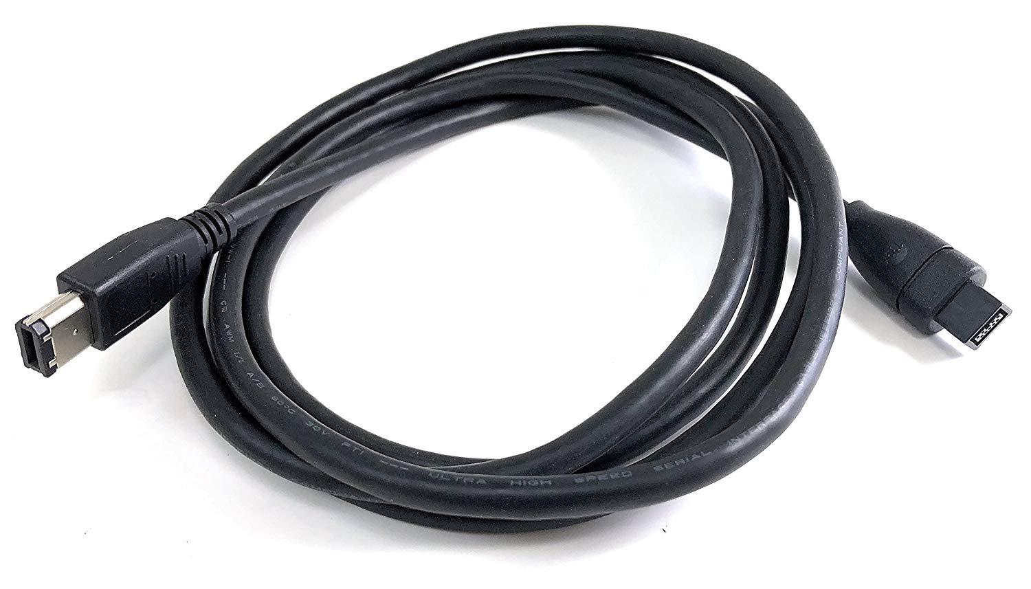 Micro Connectors, Inc. 6 feet Firewire Cable 1394B 9 Pin to 6 Pin (E07-238)