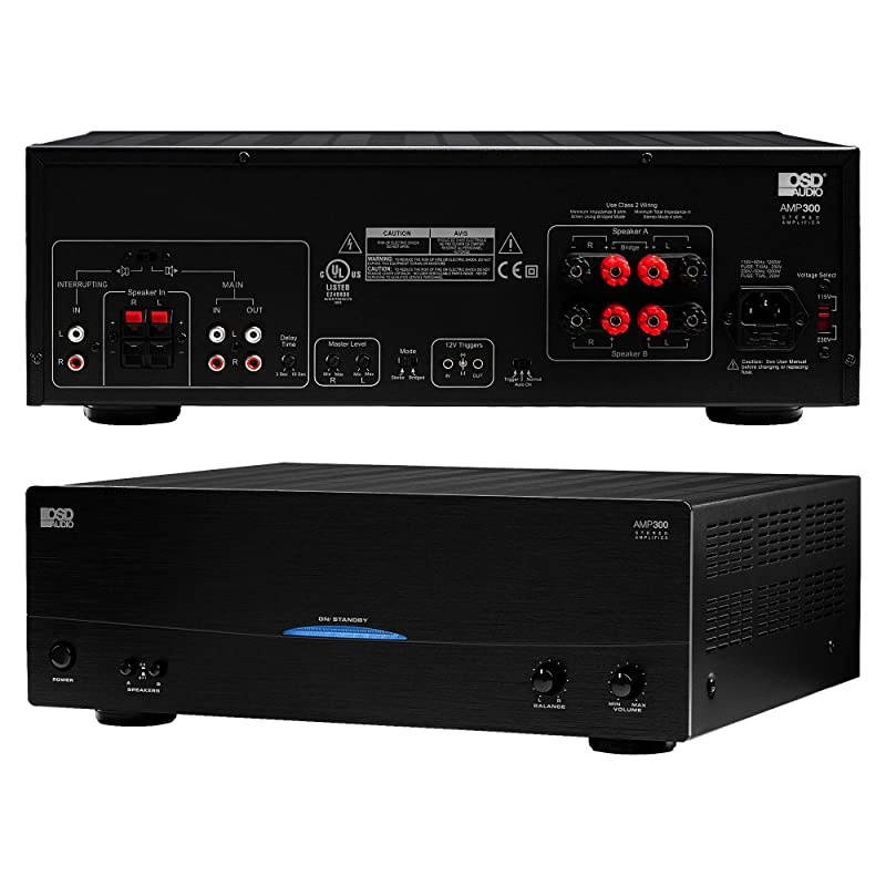 350W Dual Source Speaker Amplifier &ndash; Class A/B Power Stereo, AMP300