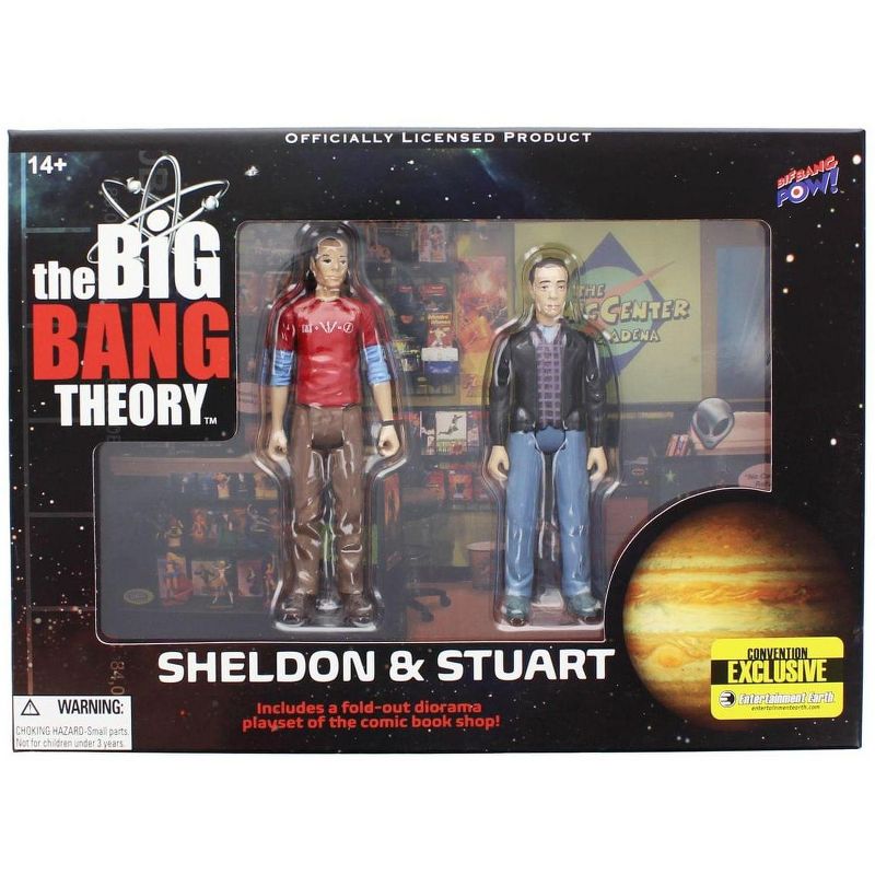 Bif Bang Pow The Big Bang Theory Sheldon & Stuart (Con Exclusive) 3 3/4" Action Figures