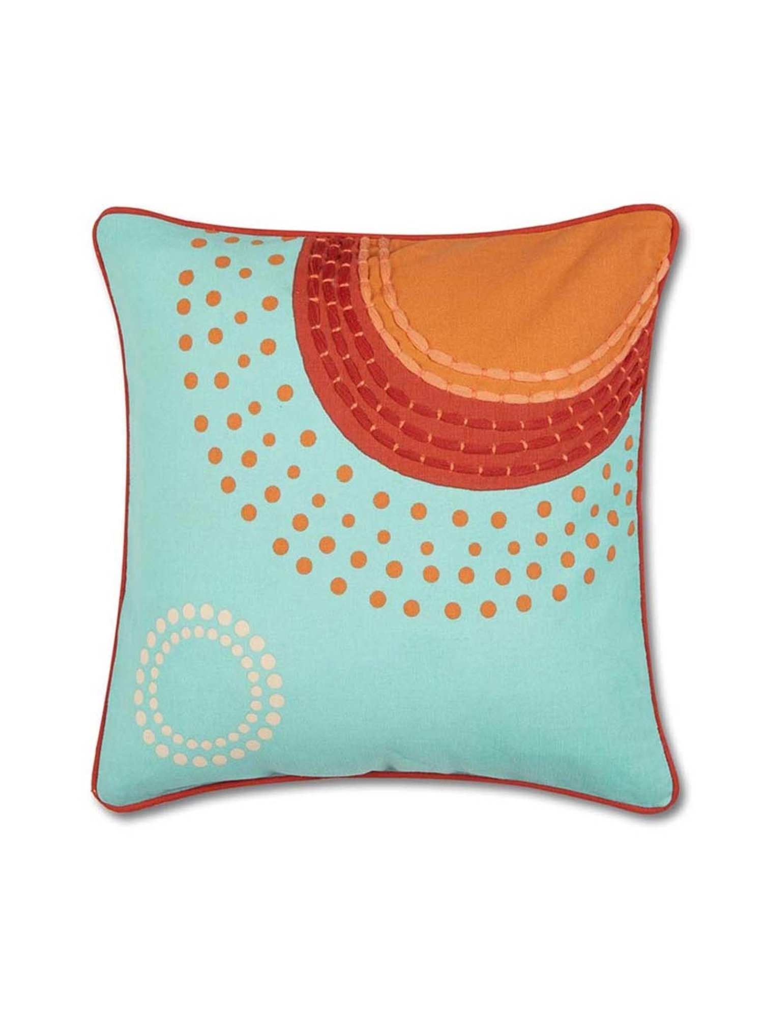 Fabindia Natkhat Blue Cotton Kids Cushion Cover