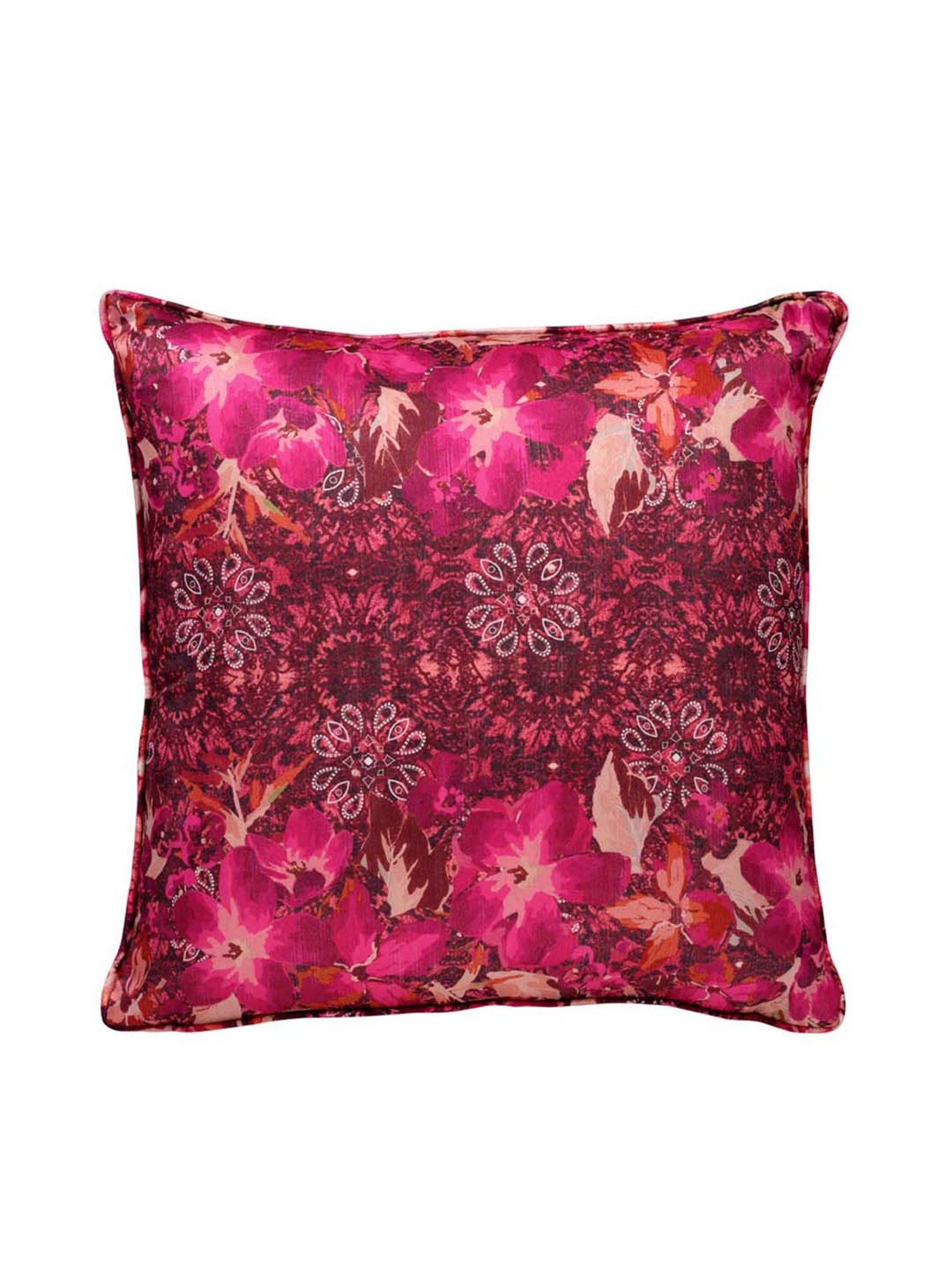 Swayam Multicolor Cotton 40 cm x 40 cm Cushion Covers - Set of 2