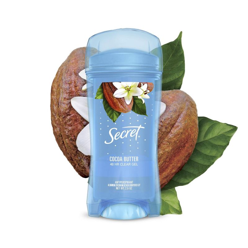 Secret Clear Gel Antiperspirant &#38; Deodorant Cocoa Butter Scent - 2.6oz