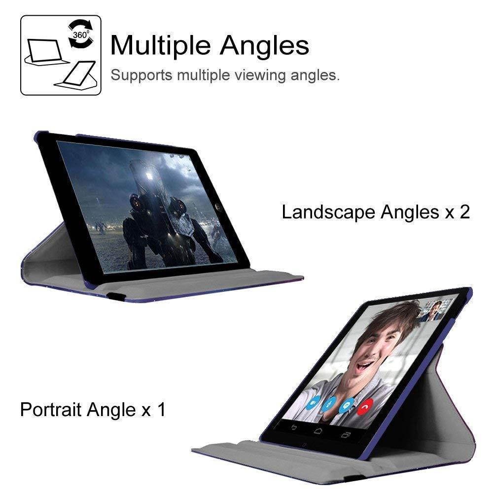 iPad Mini 1/2/3 Case - 360 Degree Rotating Stand Case Cover with Auto Sleep/Wake Feature for iPad Mini 1/iPad Mini 2/iPad Mini 3 (Galaxy)