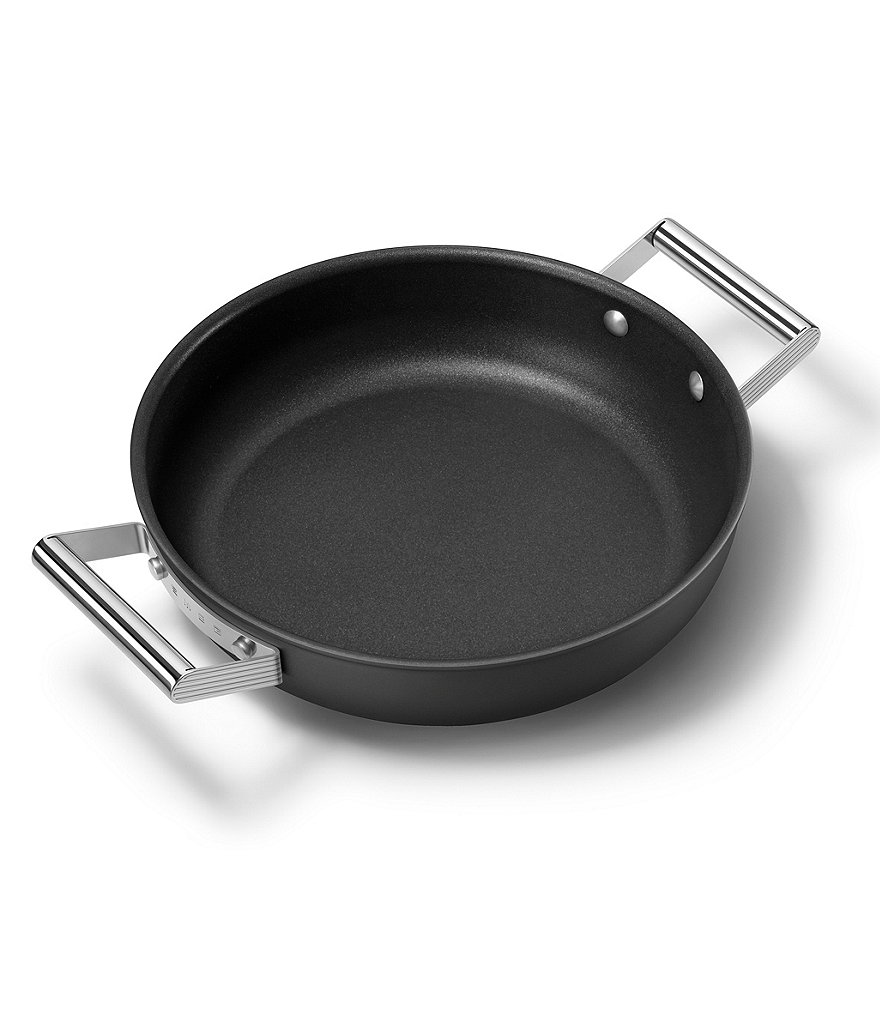Smeg 50's Retro Style Nonstick 4-Quart Covered Saute and Brasier Pan