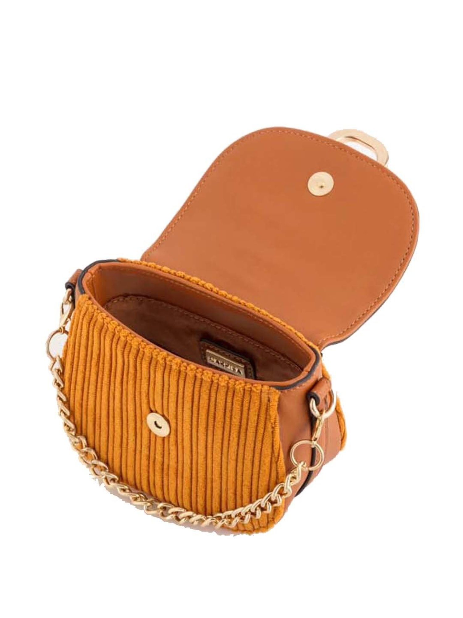 CARPISA Tan Textured Mini Sling Handbag