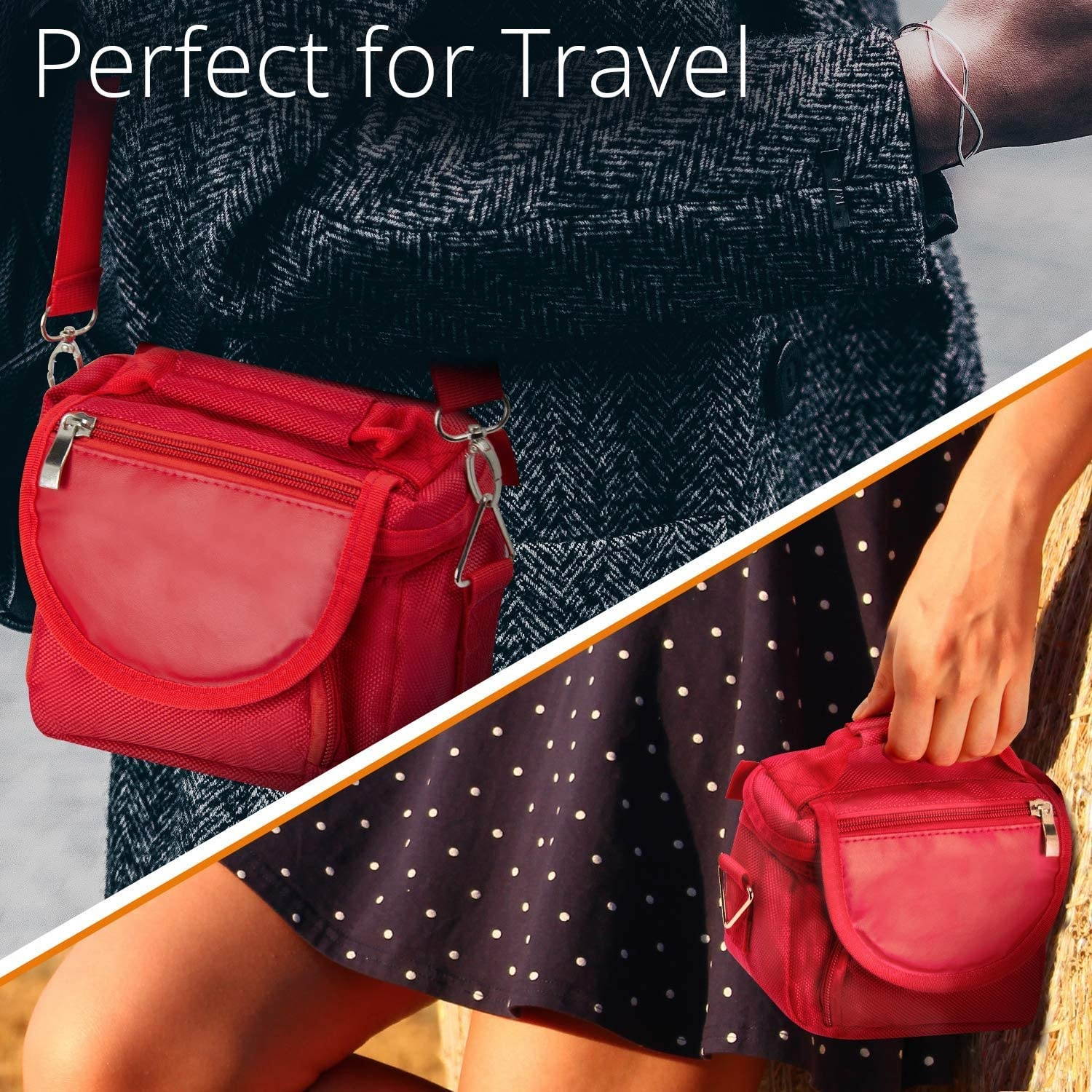 G-HUB Game & Console Travel Bag for Nintendo DS (Fits all Foldable Screen Versions including: Original DS / DSi / DS Lite / 3DS / 3DS XL / New 3DS / New 3DS XL) Red