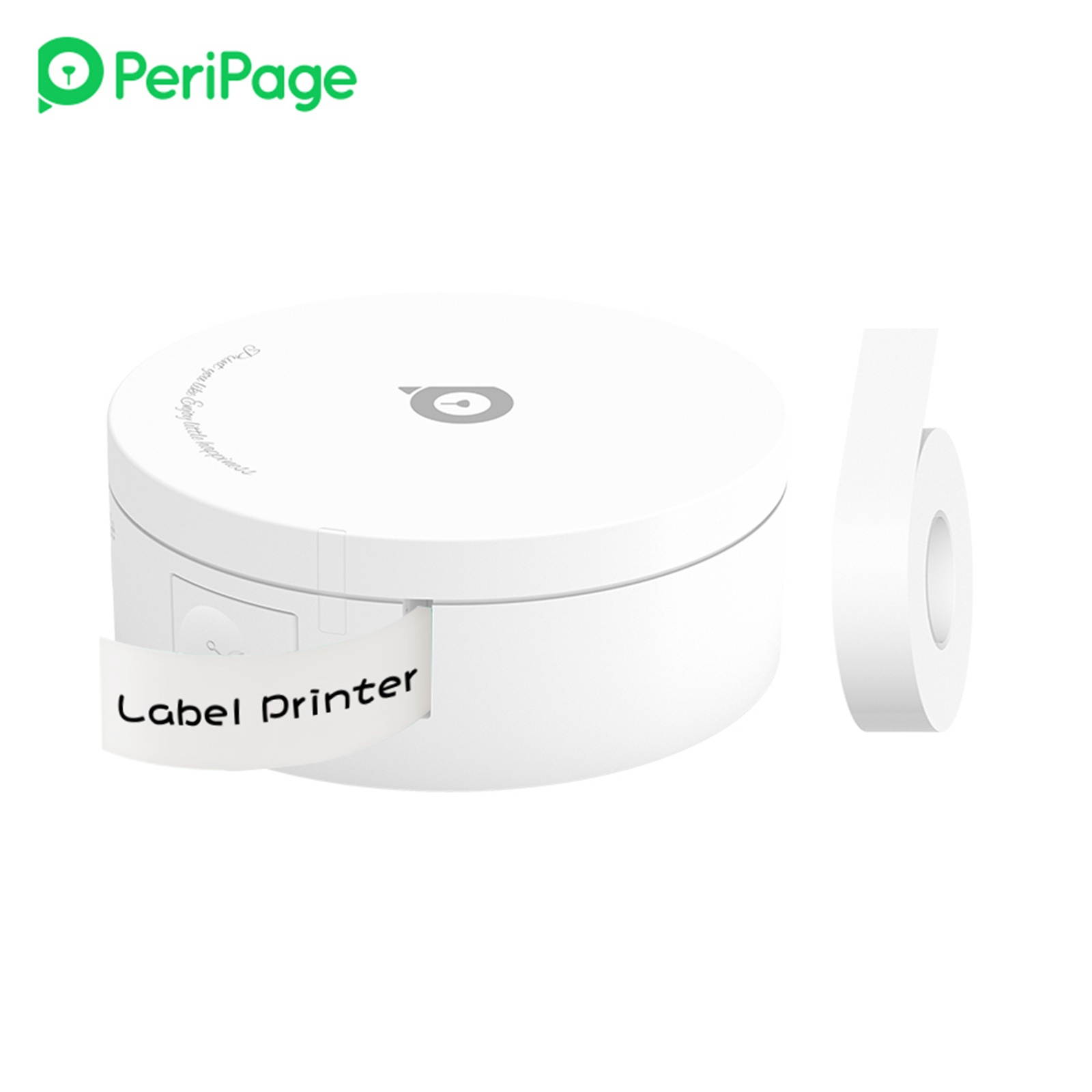 PeriPage L1 Mini Pocket BT Label Maker Sticker Inkless Portable Thermal Label Printer with 1 Roll White Paper Tape Compatible with iOS Android Smartphone for Home Office School Retail Store Name Price