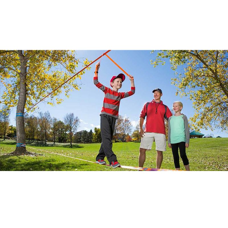 Slackline Industries 50 Foot Introduction Teaching Training Play Line with Help Line for Beginners