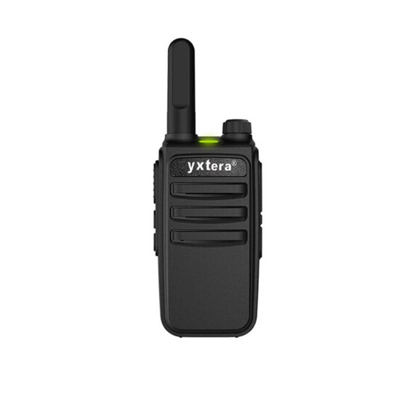 2pcs Mini walkie talkies Rechargeable Long Range with earpiece and mic, UHF Handheld Transceiver wokitokis radios with Li-ion Battery and Charger