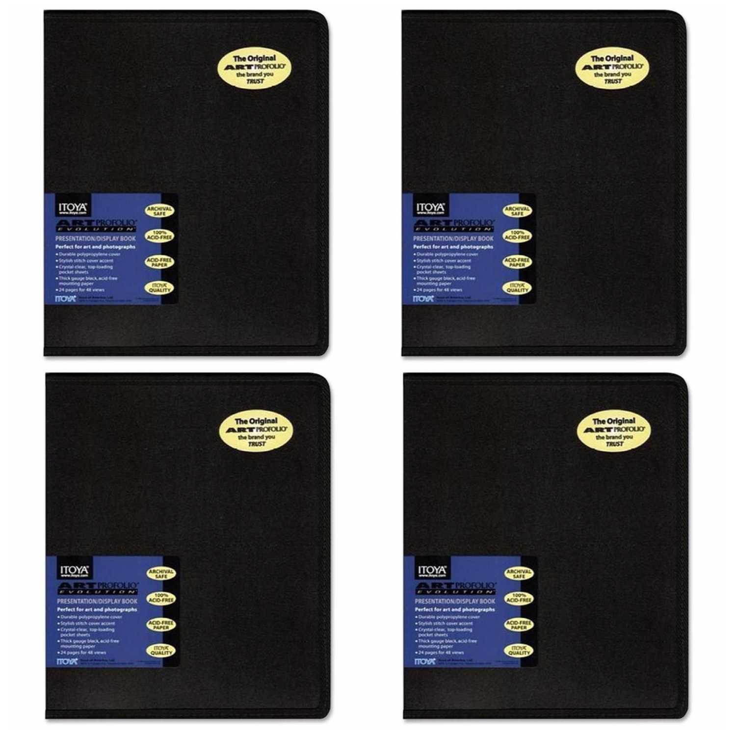 Itoya EV-12-5 Art Profolio Evolution 5x7", 24 Sheets for 48 Pictures (4 Pack)