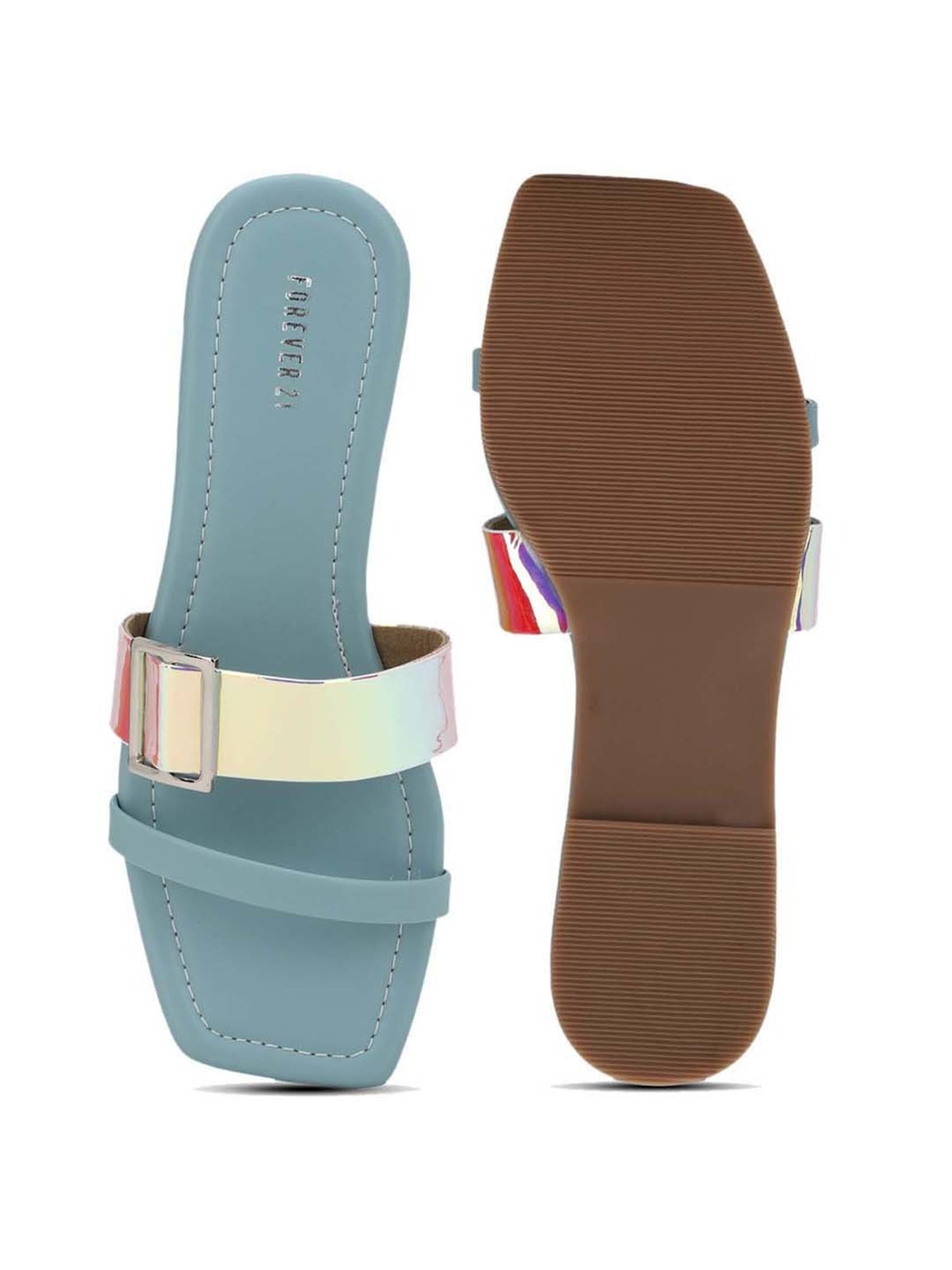 Forever 21 Women's Blue Casual Sandals