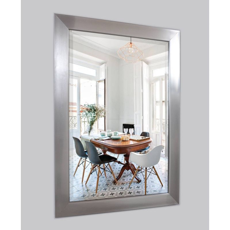 29" X 41" Contempo Beveled Glass Wall Mirror Silver - Alpine Art & Mirror