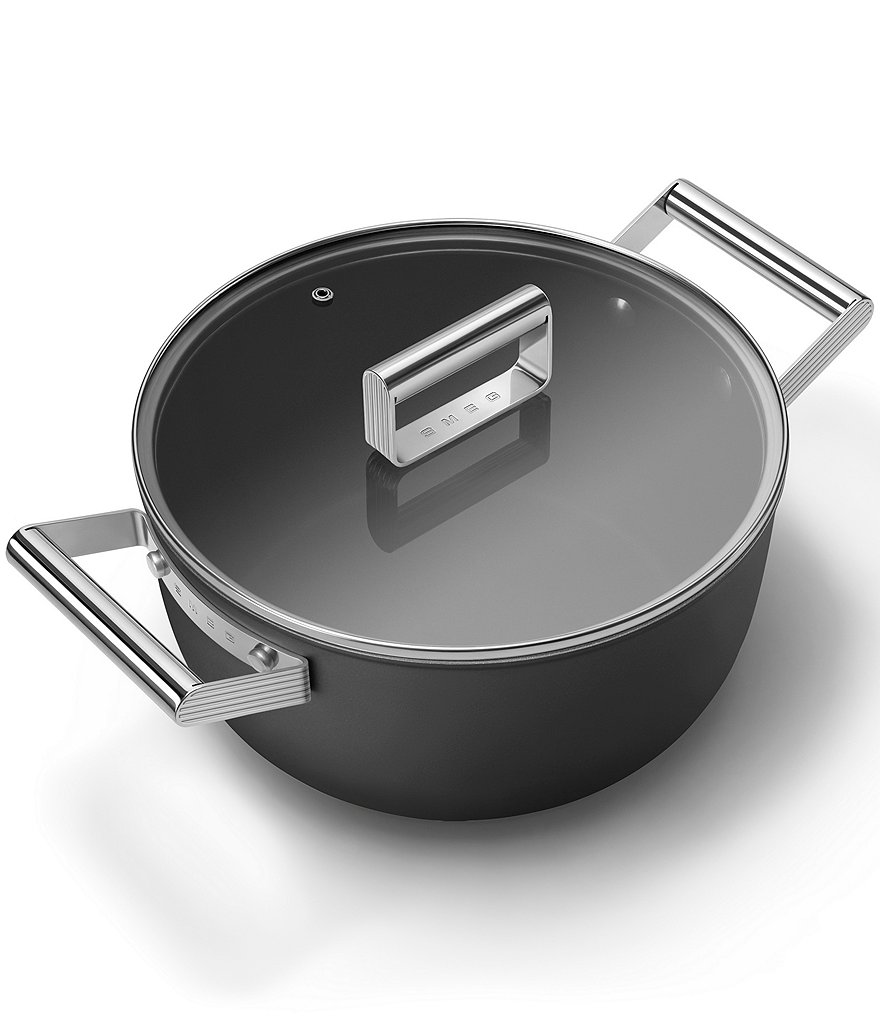Smeg 50s Retro Style Nonstick 5-Quart Casserole w/Lid