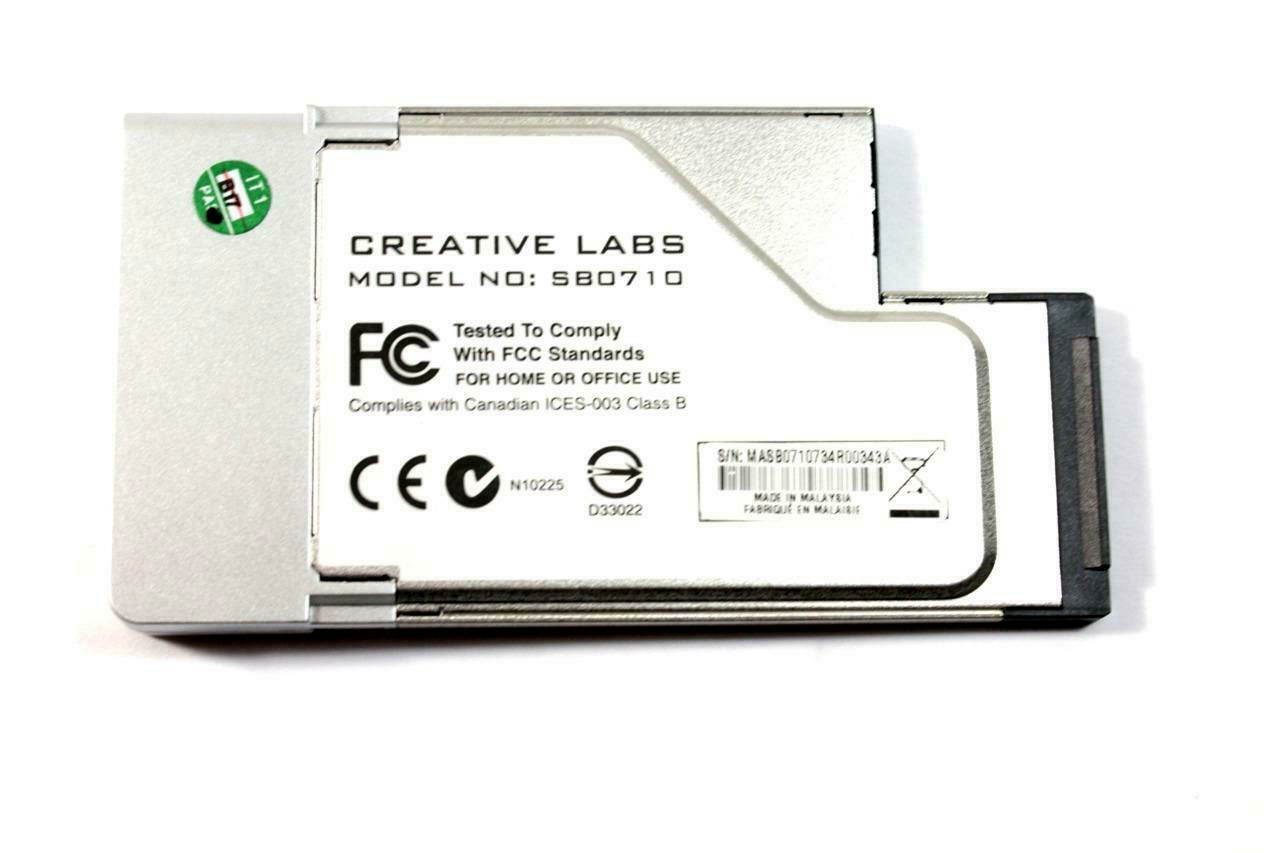 GENUINE Creative Sound Blaster X-fi Xtreme Audio Notebook Laptop External Card Sb0710