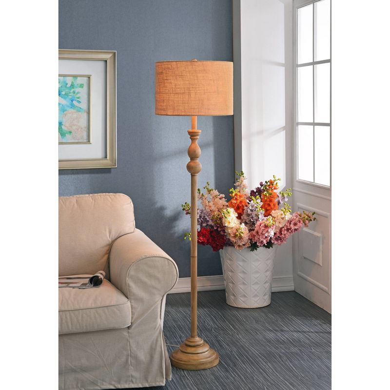 3-way Bennett Floor Lamp Toasted Almond Finish - Kenroy Home