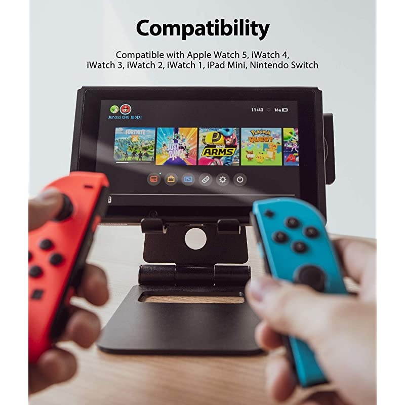 Super Folding Stand 2 in 1 Portable Smartphone Smartwatch Stand Compatible with Apple Watch 5 iWatch 4 iWatch 3 iWatch 2 iWatch 1 iPad Mini