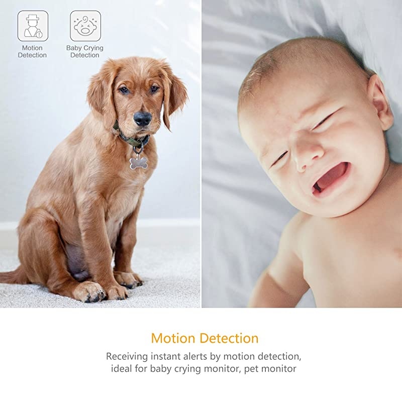 2pc Smart Home Camera 1080p WiFi IP Indoor Security Surveillance System with 247 Emergency Response AI Human Detection Pet Monitor and Cloud Service Available Compatible with Alexa Google