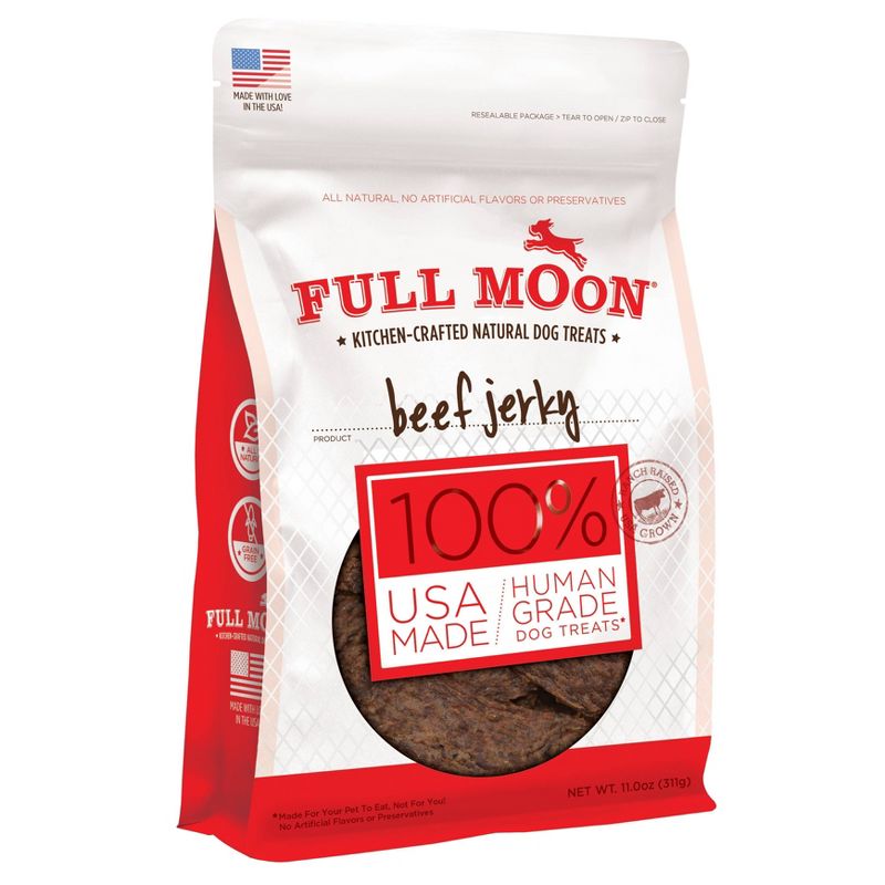 Full Moon Beef Jerky Dry Dog Treats - 11oz