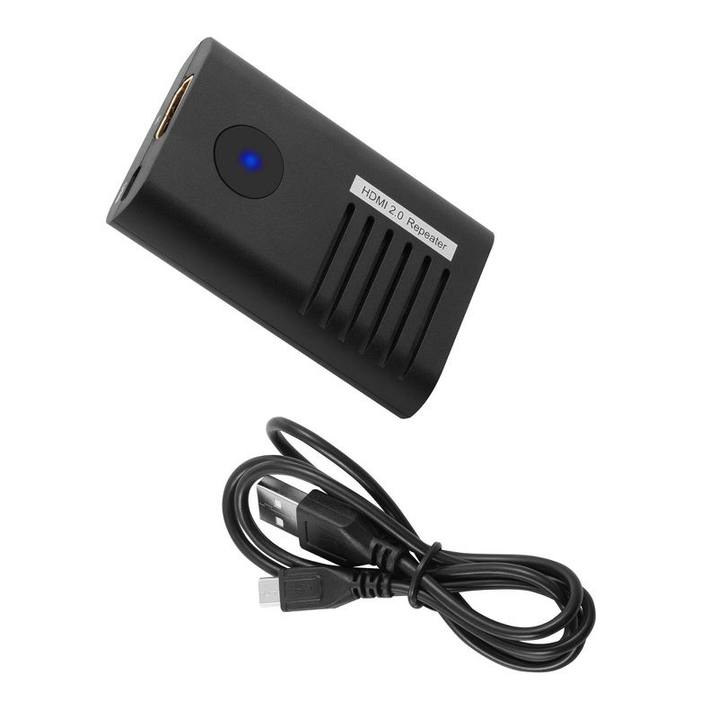 Insten HDMI Repeater 4K 60hz Signal Booster Extender, Plug and Play, Boost Up to 196ft, Supports HDMI 2.0 HDR for HDTV PS4 Blu-Ray Monitor Projector