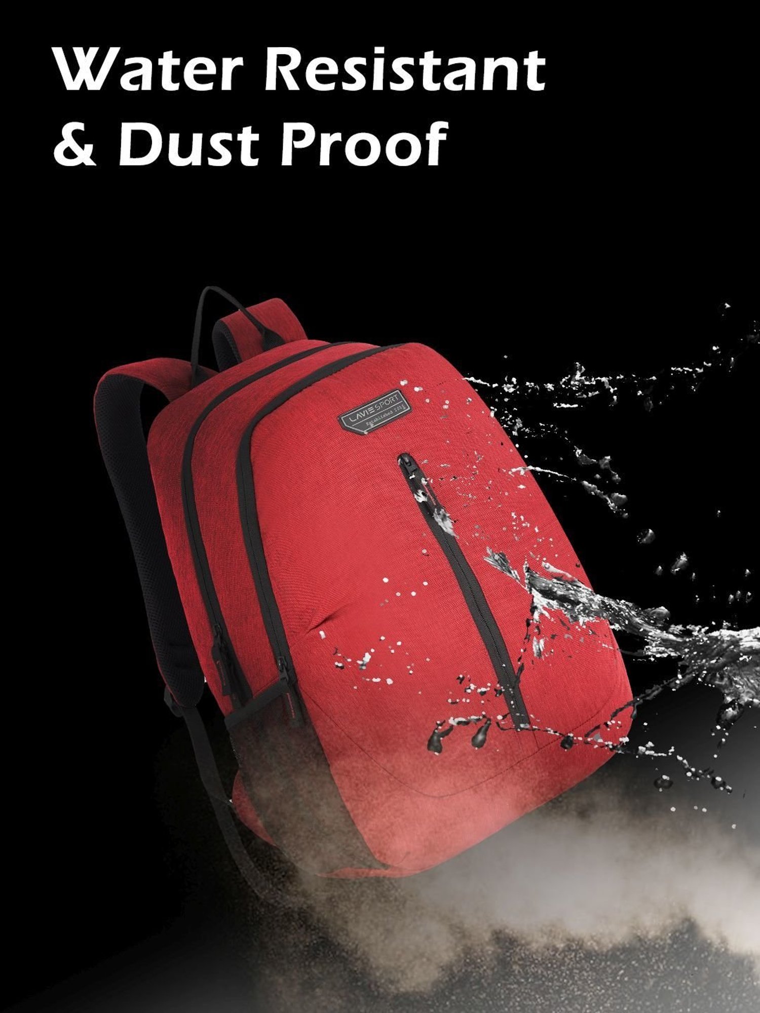 Lavie Red Medium Laptop Backpack