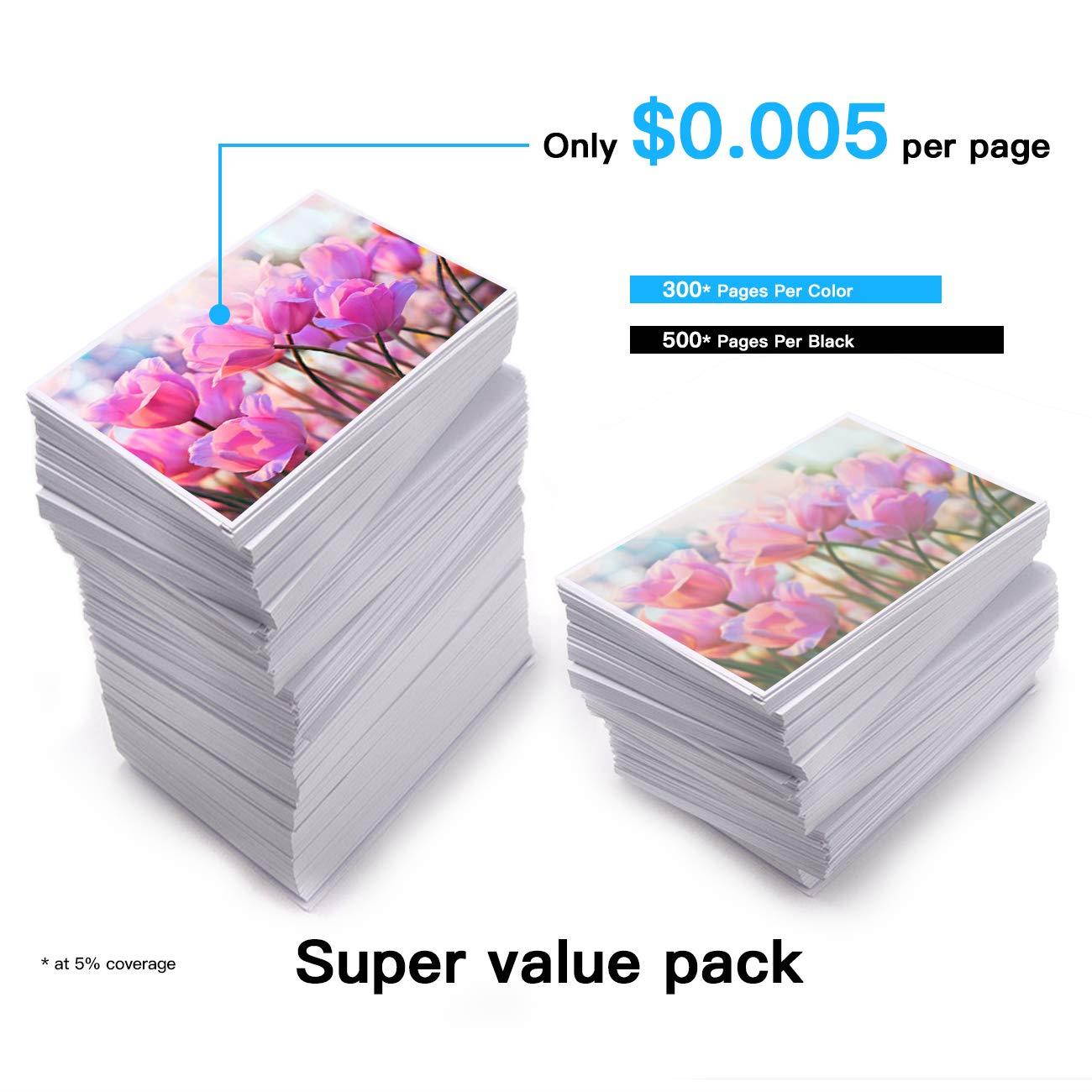 E-Z Ink (TM) Compatible Ink Cartridge Replacement for Canon PGI-250XL PGI 250 XL CLI-251XL CLI 251 XL to use with PIXMA MX922 MG5520 (1 Large Black, 1 Cyan, 1 Magenta, 1 Yellow, 1 Small Black) 5 Pack