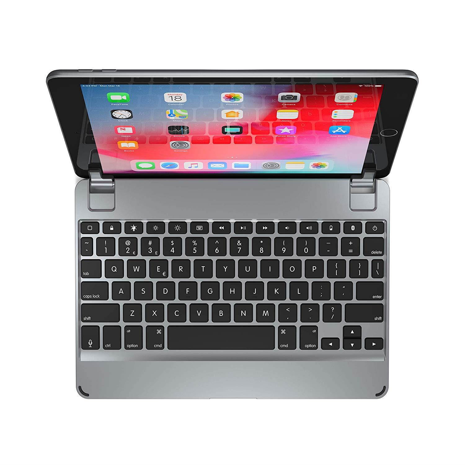 Brydge 9.7 Keyboard for iPad 9.7-inch for iPad 6th Gen (2018) | iPad 5th Gen (2017) | iPad Pro 9.7 inch | iPad Air 1 & Air 2 | Aluminum Bluetooth Wireless Keyboard (Space Gray)
