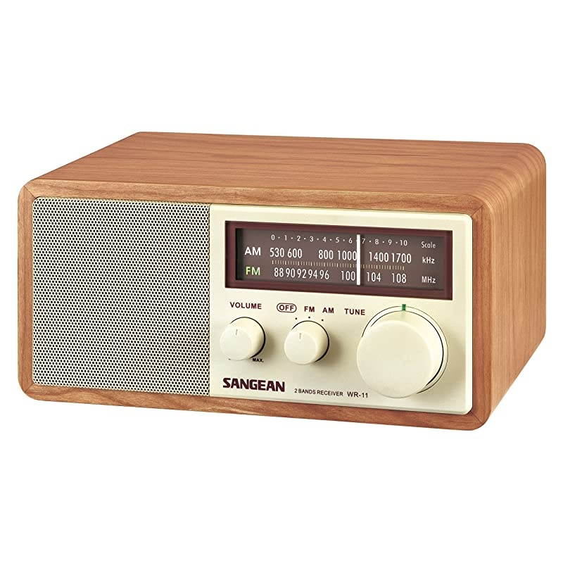 WR11 Wood Cabinet AMFM Table Top Analog Radio Renewed