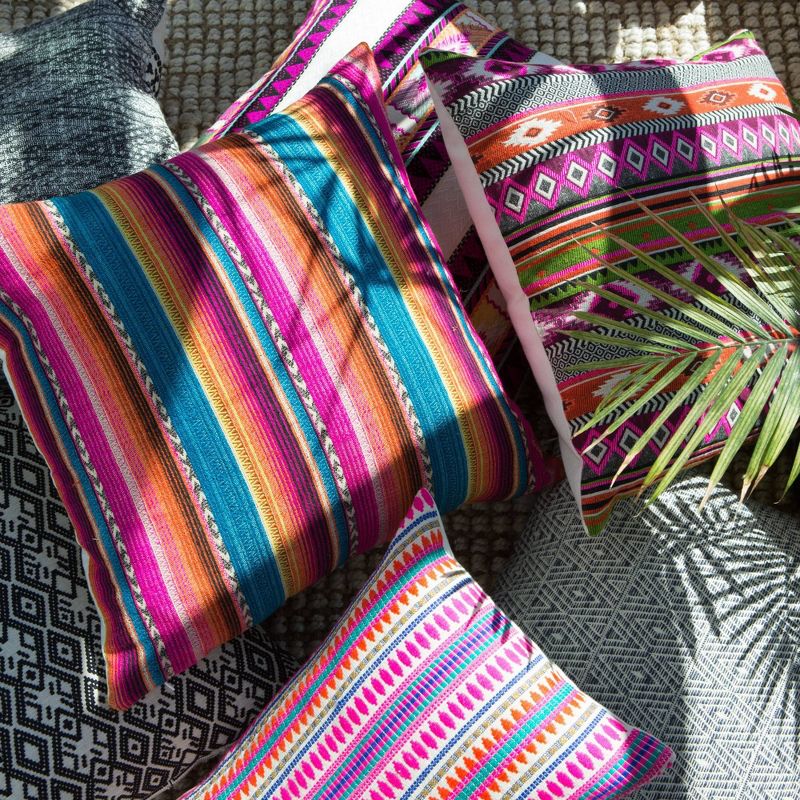 14&#34;x20&#34; Cante Striped Lumbar Pillow Pink - Jaipur Living