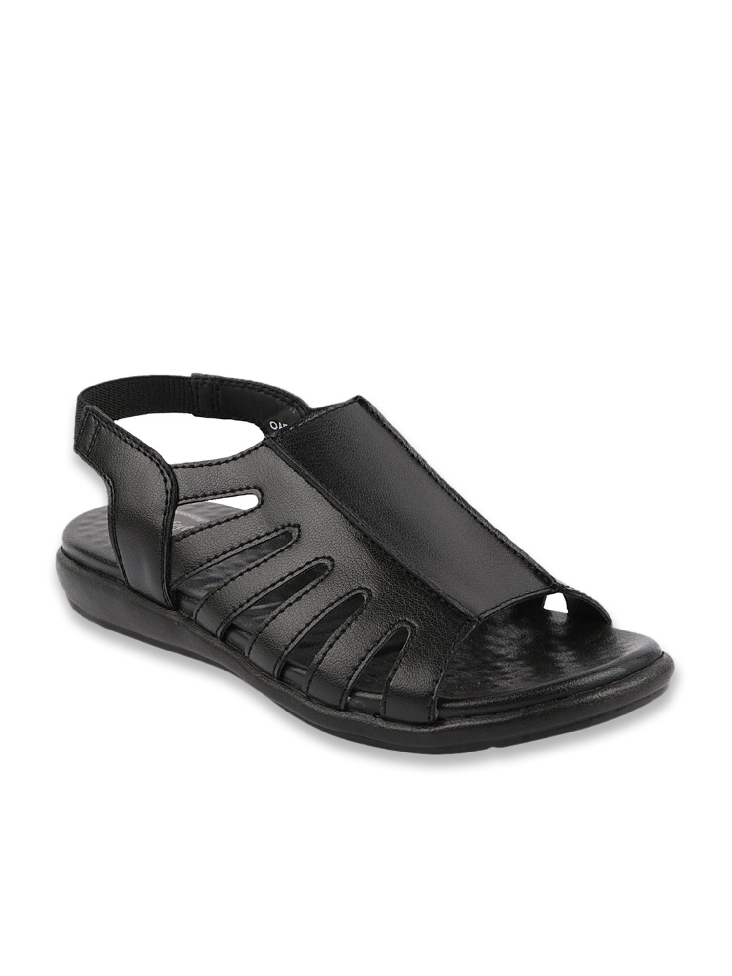 MediFeet Women's Black Back Strap Sandals