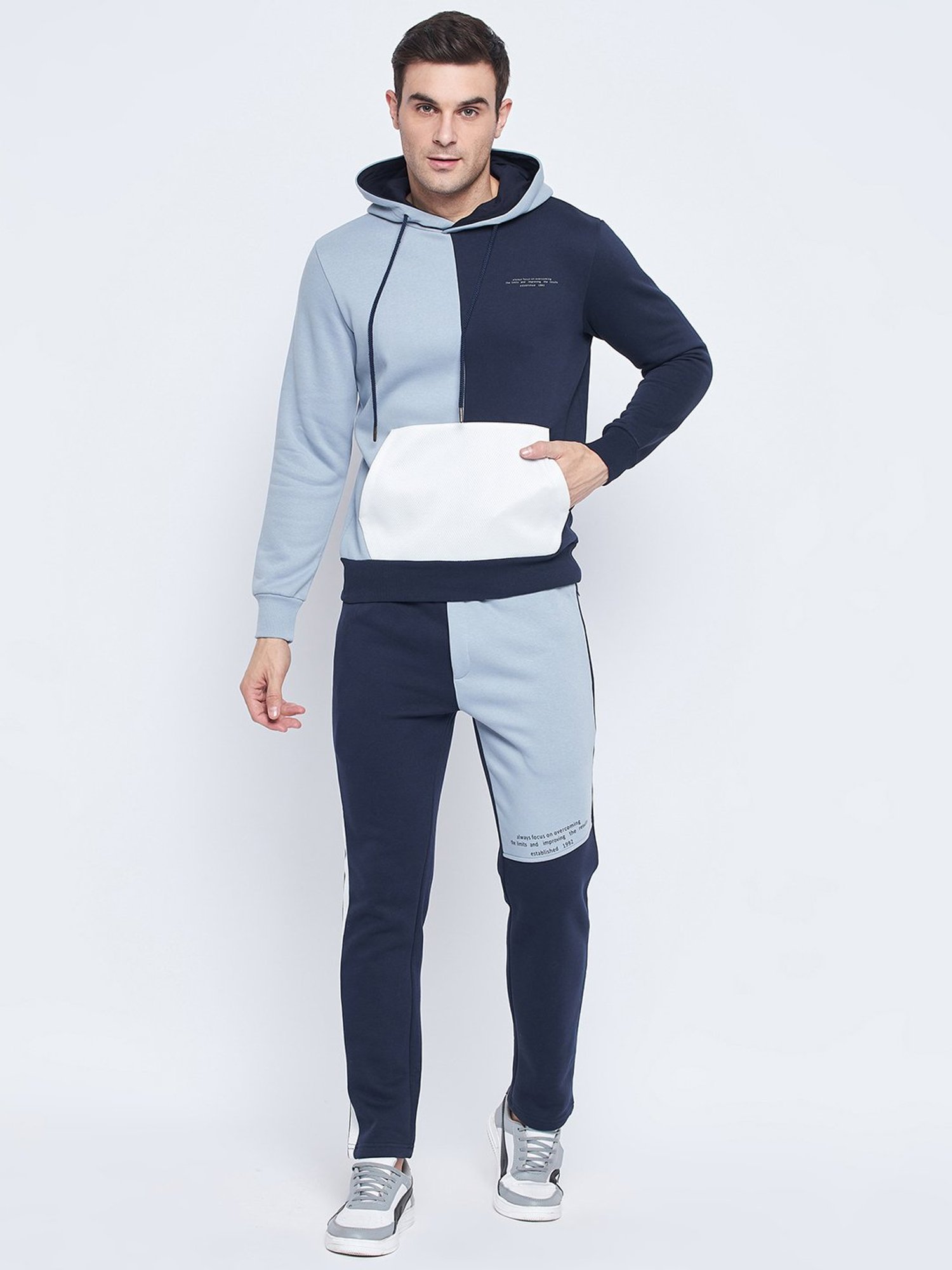Camla Navy Regular Fit Tracksuit