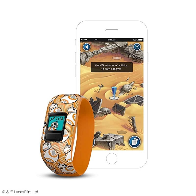 vivofit jr 2, Kids Fitness/Activity Tracker, Star Wars BB-8, 1-year Battery Life (Renewed)