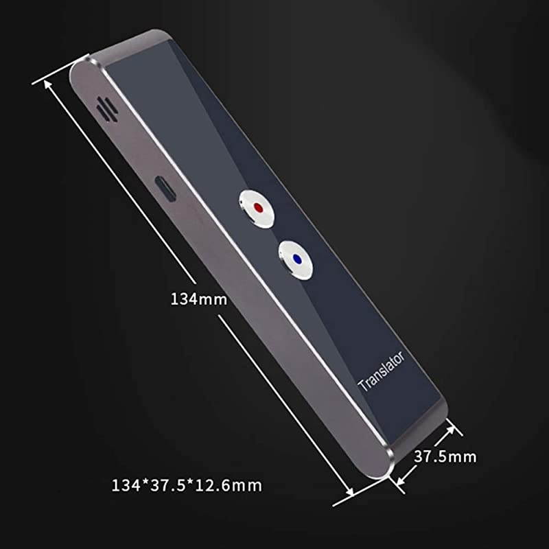 Voice Translator Portable Intelligent Two-Way Real time Speech Translator Bluetooth 2.4G Interpreter Support 30+ Languages Translation, for Learning Travelling Business and Meeting (Gold)