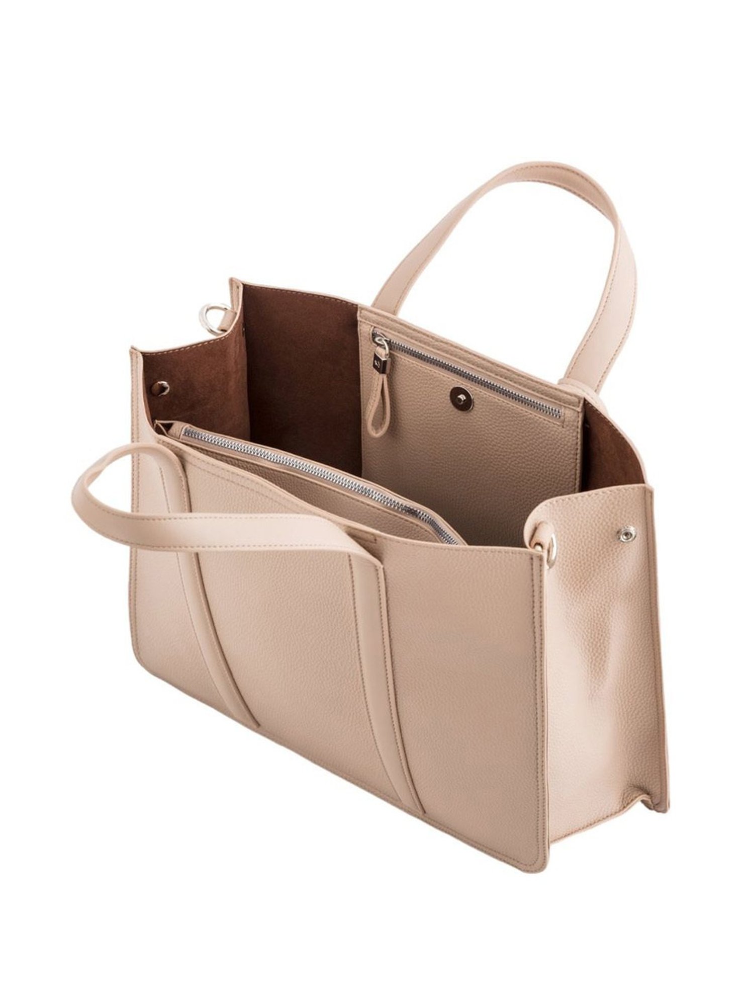 Carpisa New Waikiki Sand Faux Leather Solid Tote Handbag