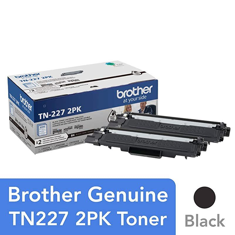 Genuine HighYield Black Toner Cartridge Twin Pack TN227 2Pk