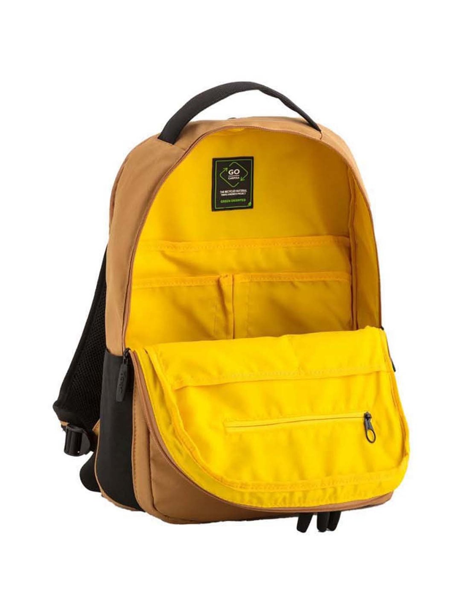 CARPISA Beige & Black Medium Laptop Backpack
