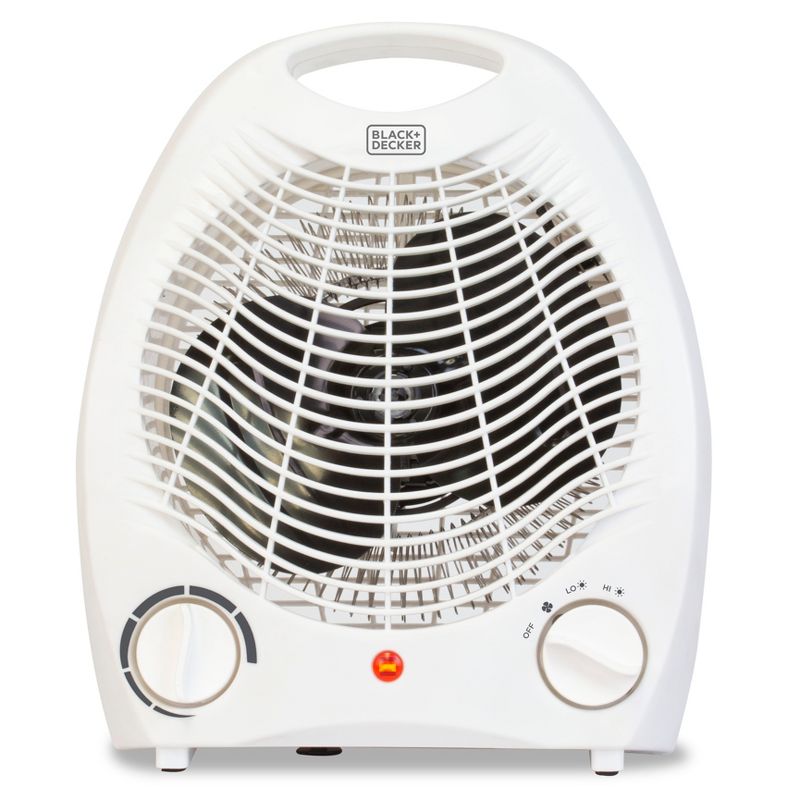 BLACK+DECKER Manual Indoor Heater Fan White