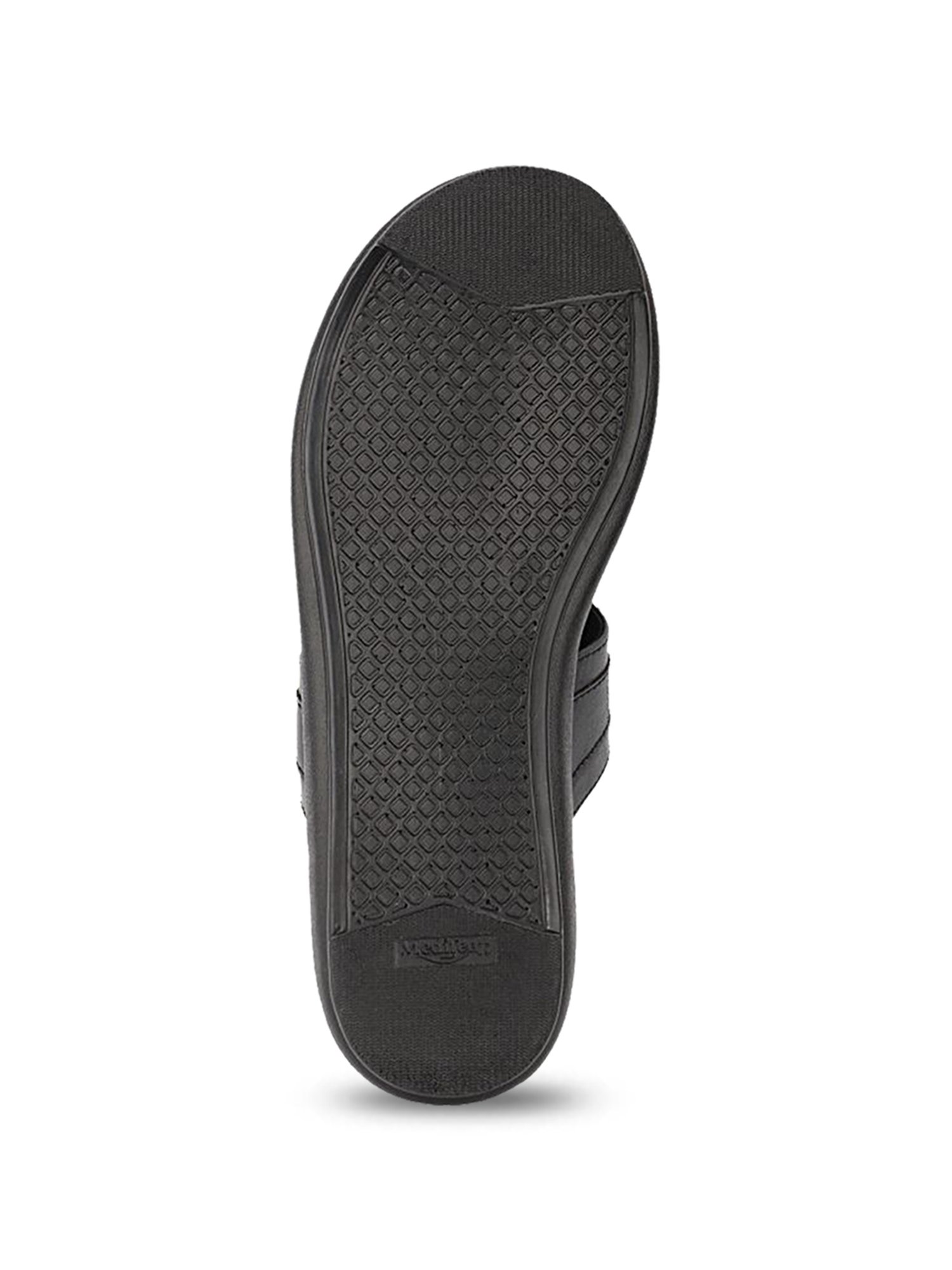 MediFeet Women's Black Thong Sandals