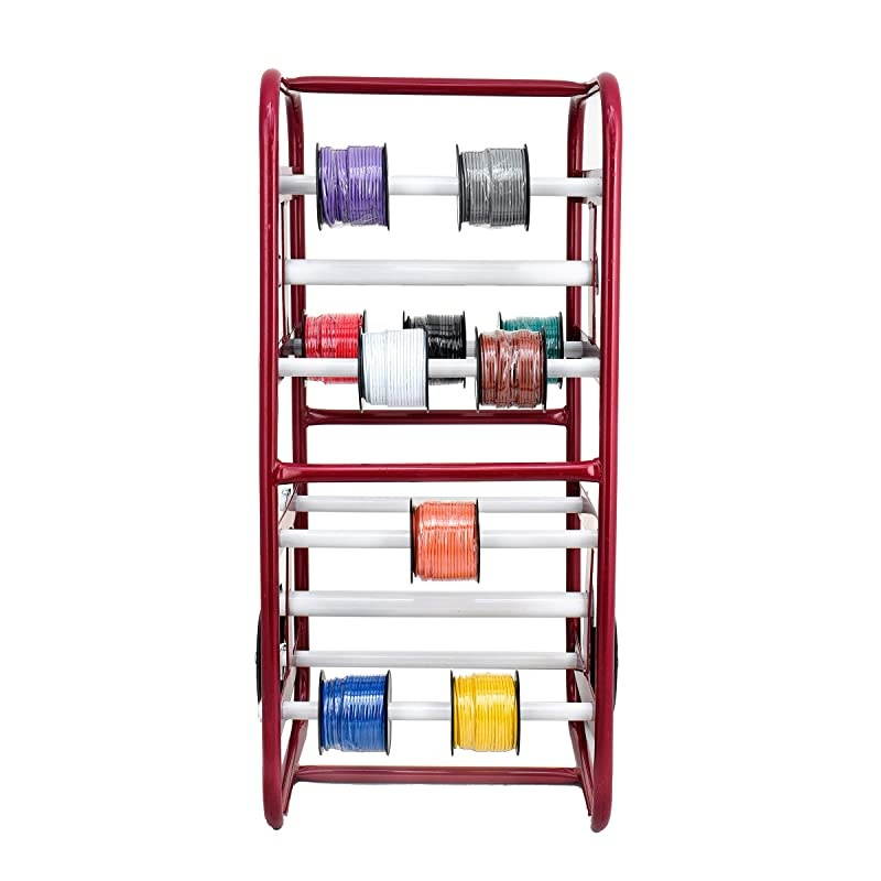 Transportable Multiple Axle Cable Caddy MultiSpool Wire Rack Dispenser Easy Use Cable Holder amp Distribution for Workplace Efficiency