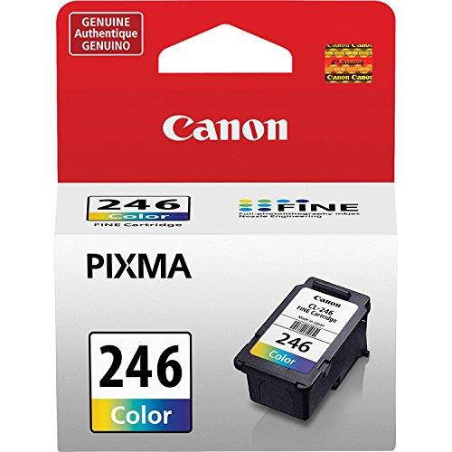 Genuine Canon PG-245 XL High Capacity Black Ink Cartridge (8278B001) + Canon CL-246 Color Ink Cartridge (8281B001)