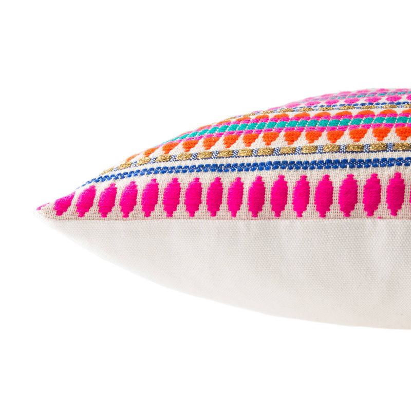 14&#34;x20&#34; Cante Striped Lumbar Pillow Pink - Jaipur Living
