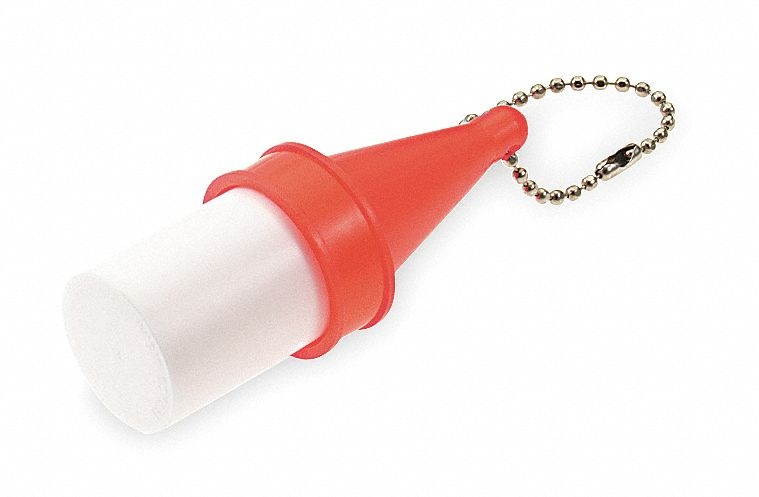 Key Buoy with Ball Chain, Red and White