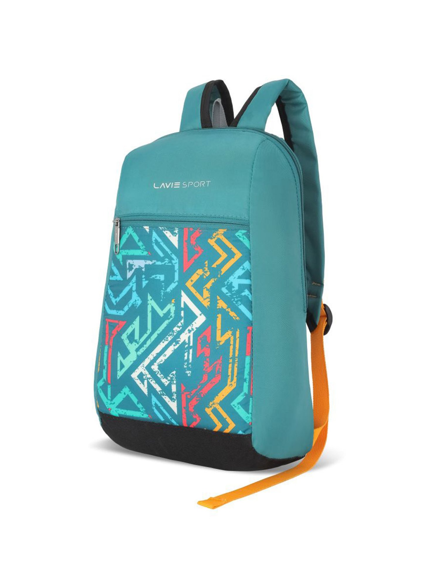 Lavie Sport Sprinter Vector Teal Polyester Printed Backpack - 11 Ltrs
