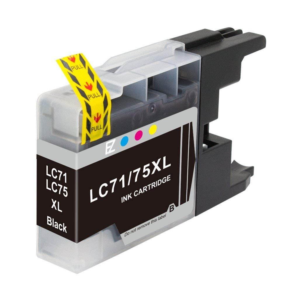 E-Z Ink (TM) Compatible Ink Cartridge Replacement for Brother LC-75 XL LC75 XL LC-71 XL LC71XL High Yield to use with MFC-J6510DW MFC-J6710DW MFC-J6910DW MFC-J280W MFC-J425W(Black,4 Pack)