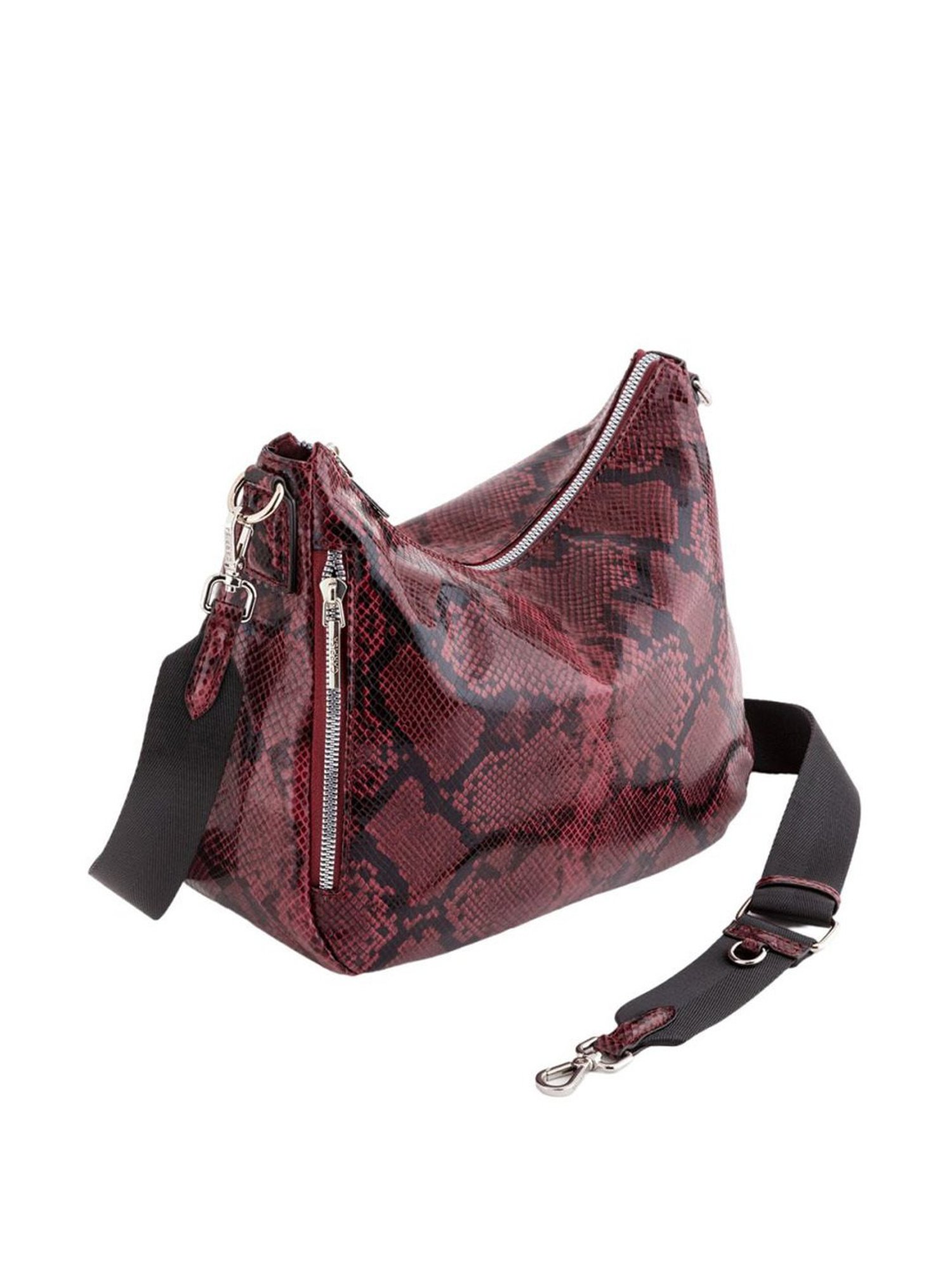 Carpisa Tamara Plum Faux Leather Textured Sling Handbag