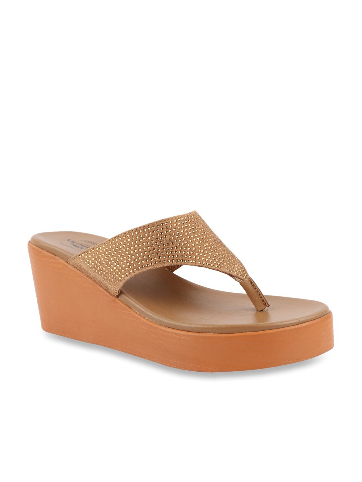 MediFeet Women's Windy Tan Thong Wedges