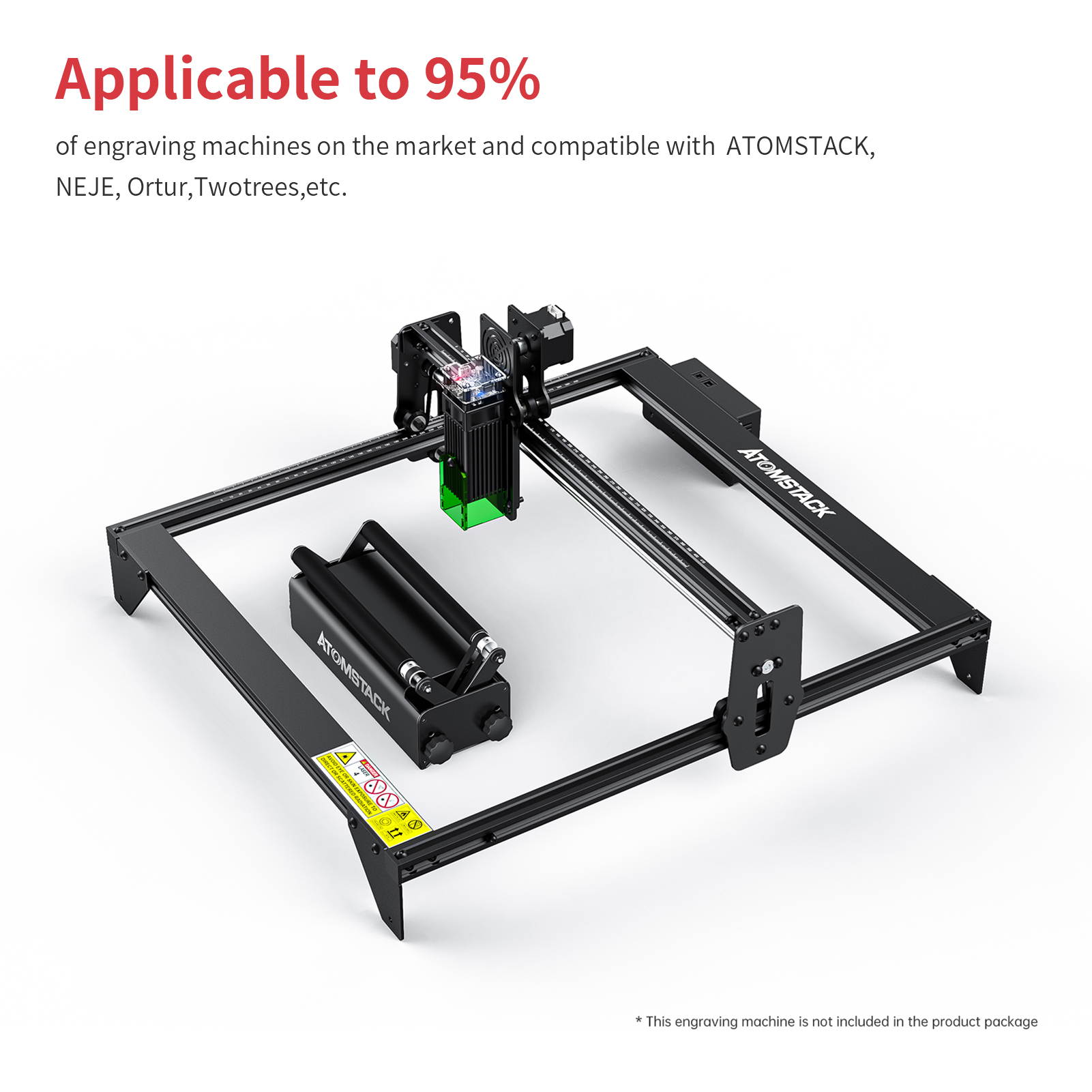 Atomstack Roller Buy ATOMSTACK R3 Roller for Cylindrical Objects with 360° Rotating