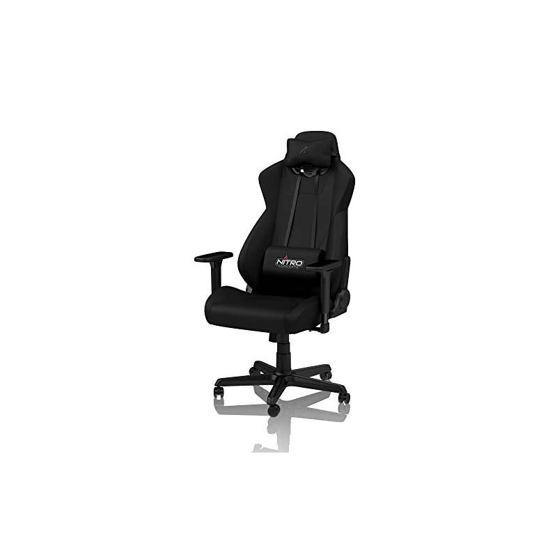 S300 Gaming Chair - Stealth Black - Office Chair - Ergonomic - Cloth Cover - Up to 300 lbs Users - 90° to 135° Reclinable - Adjustable Height & Armrests