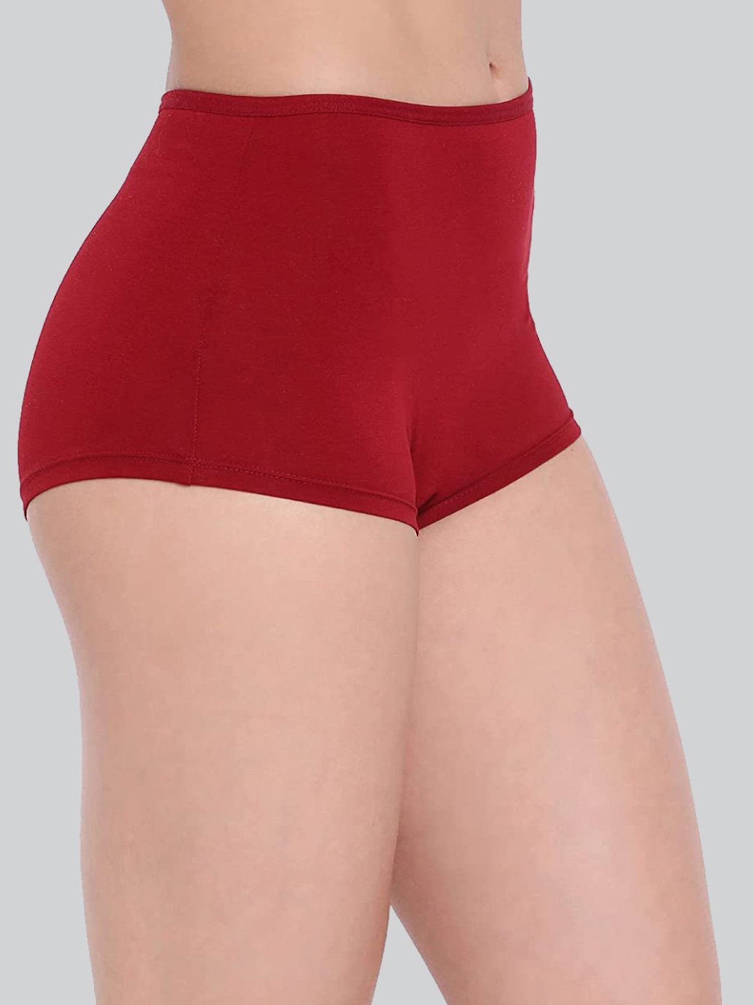 Lyra Assorted Color Cotton Boy Shorts Panties - Pack Of 4